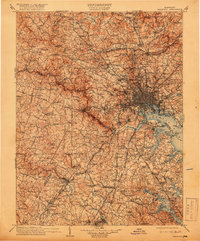 preview thumbnail of historical topo map of Baltimore County, MD in 1908
