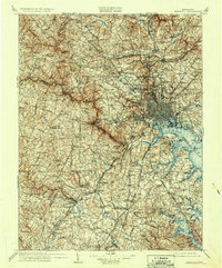 preview thumbnail of historical topo map of Baltimore County, MD in 1908
