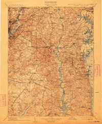 1906 Map of Patuxent, 1912 Print