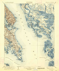 preview thumbnail of historical topo map of Dorchester County, MD in 1906