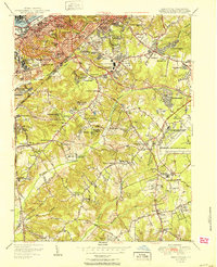preview thumbnail of historical topo map of Prince George's County, MD in 1951