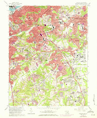 preview thumbnail of historical topo map of Prince George's County, MD in 1965