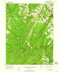 preview thumbnail of historical topo map of Allegany County, MD in 1950