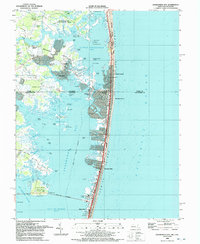 Download a high-resolution, GPS-compatible USGS topo map for Assawoman%20Bay, MD (1992 edition)