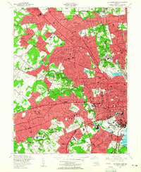 Download a high-resolution, GPS-compatible USGS topo map for Baltimore West, MD (1956 edition)