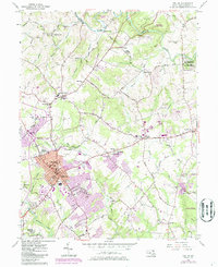preview thumbnail of historical topo map of Bel Air, MD in 1956