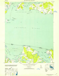 Download a high-resolution, GPS-compatible USGS topo map for Blakiston Island, MD (1953 edition)