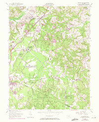 Download a high-resolution, GPS-compatible USGS topo map for Brandywine, MD (1971 edition)