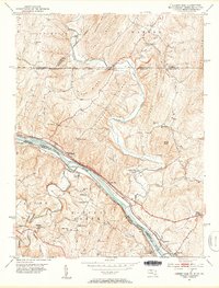 Download a high-resolution, GPS-compatible USGS topo map for Cherry Run, MD (1953 edition)