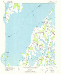preview thumbnail of historical topo map of Talbot County, MD in 1942