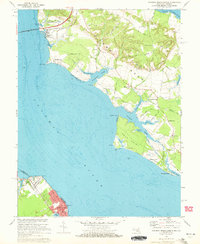 preview thumbnail of historical topo map of Charles County, MD in 1968