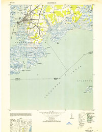 preview thumbnail of historical topo map of Crisfield, MD in 1953