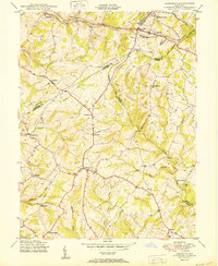 Download a high-resolution, GPS-compatible USGS topo map for Damascus, MD (1950 edition)