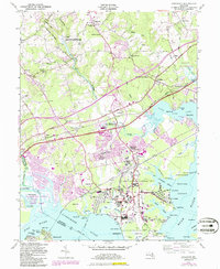 Download a high-resolution, GPS-compatible USGS topo map for Edgewood, MD (1986 edition)