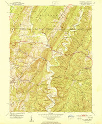preview thumbnail of historical topo map of Flintstone, MD in 1951