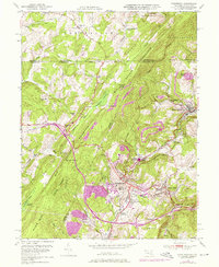 preview thumbnail of historical topo map of Frostburg, MD in 1949