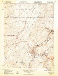 preview thumbnail of historical topo map of Frostburg, MD in 1951