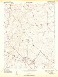 Download a high-resolution, GPS-compatible USGS topo map for Gaithersburg, MD (1950 edition)