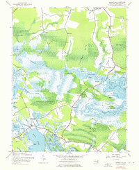 preview thumbnail of historical topo map of Dorchester County, MD in 1942