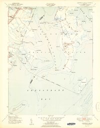 Download a high-resolution, GPS-compatible USGS topo map for Gunpowder Neck, MD (1951 edition)