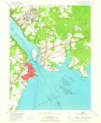 Download a high-resolution, GPS-compatible USGS topo map for Havre De Grace, MD (1965 edition)