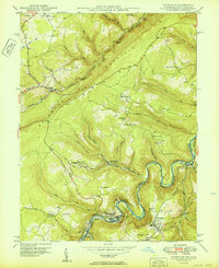Download a high-resolution, GPS-compatible USGS topo map for Kitzmiller, MD (1950 edition)