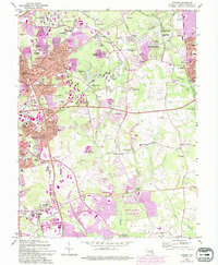 Download a high-resolution, GPS-compatible USGS topo map for Lanham, MD (1993 edition)