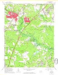 preview thumbnail of historical topo map of Laurel, MD in 1965