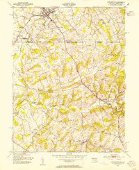Download a high-resolution, GPS-compatible USGS topo map for Littlestown, MD (1954 edition)