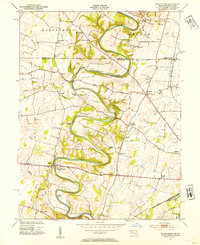 Download a high-resolution, GPS-compatible USGS topo map for Mason-Dixon, MD (1954 edition)