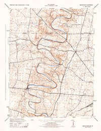 Download a high-resolution, GPS-compatible USGS topo map for Mason-Dixon, MD (1944 edition)