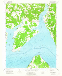 preview thumbnail of historical topo map of Charles County, MD in 1954