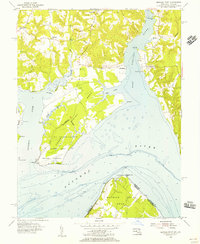 Download a high-resolution, GPS-compatible USGS topo map for Mathias Point, MD (1955 edition)