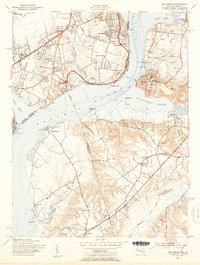 preview thumbnail of historical topo map of Charles County, MD in 1951