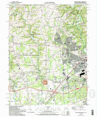 Download a high-resolution, GPS-compatible USGS topo map for Newark West, MD (1993 edition)