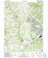 preview thumbnail of historical topo map of Cecil County, MD in 1992