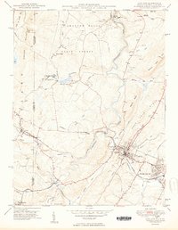 preview thumbnail of historical topo map of Oakland, MD in 1950