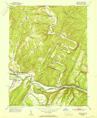 Download a high-resolution, GPS-compatible USGS topo map for Oldtown, MD (1951 edition)