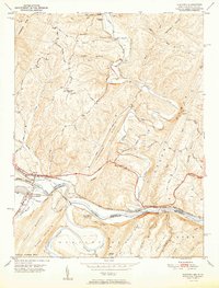 Download a high-resolution, GPS-compatible USGS topo map for Oldtown, MD (1951 edition)