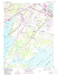 Download a high-resolution, GPS-compatible USGS topo map for Perryman, MD (1985 edition)