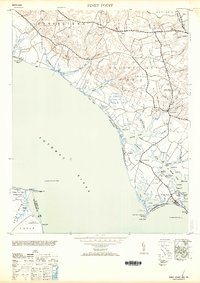 preview thumbnail of historical topo map of Piney Point, MD in 1953