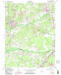 preview thumbnail of historical topo map of Prince George's County, MD in 1957
