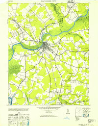 1953 Map of Pocomoke City