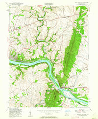 preview thumbnail of historical topo map of Frederick County, MD in 1955