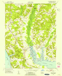 preview thumbnail of historical topo map of Charles County, MD in 1953