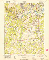 Download a high-resolution, GPS-compatible USGS topo map for Relay, MD (1950 edition)