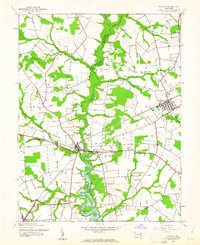 Download a high-resolution, GPS-compatible USGS topo map for Ridgely, MD (1961 edition)