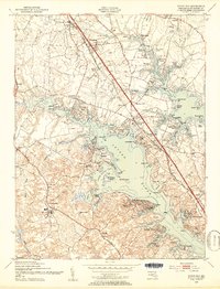 Download a high-resolution, GPS-compatible USGS topo map for Round Bay, MD (1953 edition)