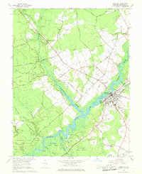 preview thumbnail of historical topo map of Snow Hill, MD in 1966