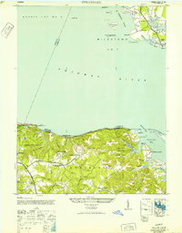 preview thumbnail of historical topo map of Charles County, MD in 1946